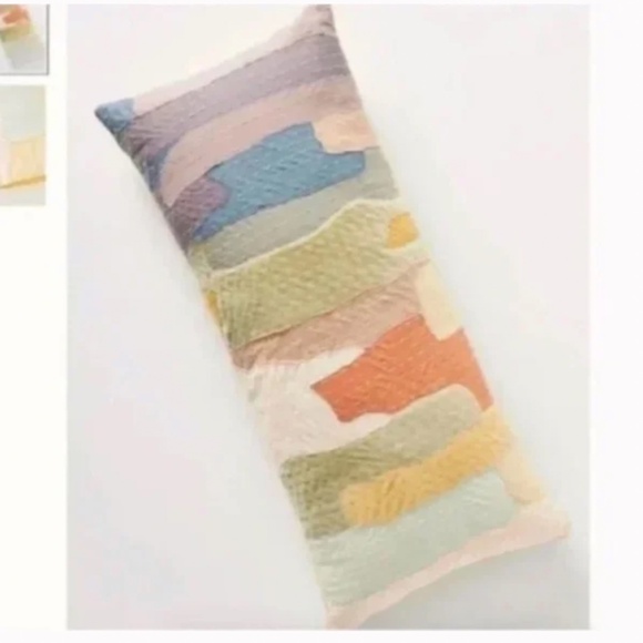 Vivie Patchwork Landscape Boho Hipster Hippie Art Deco Hip Farm Chic Geo Pillow - Picture 1 of 4